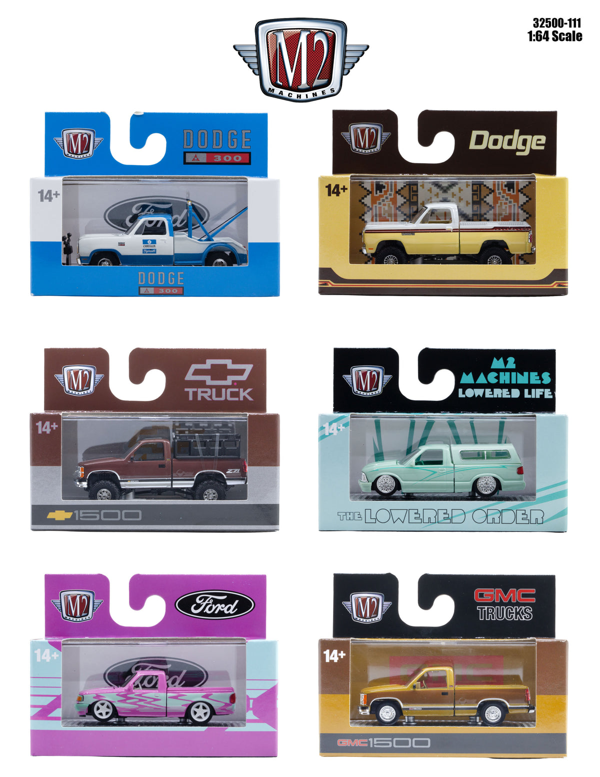 (Preorder)M2 Machines 32500-R111 Assotment 6 pcs
