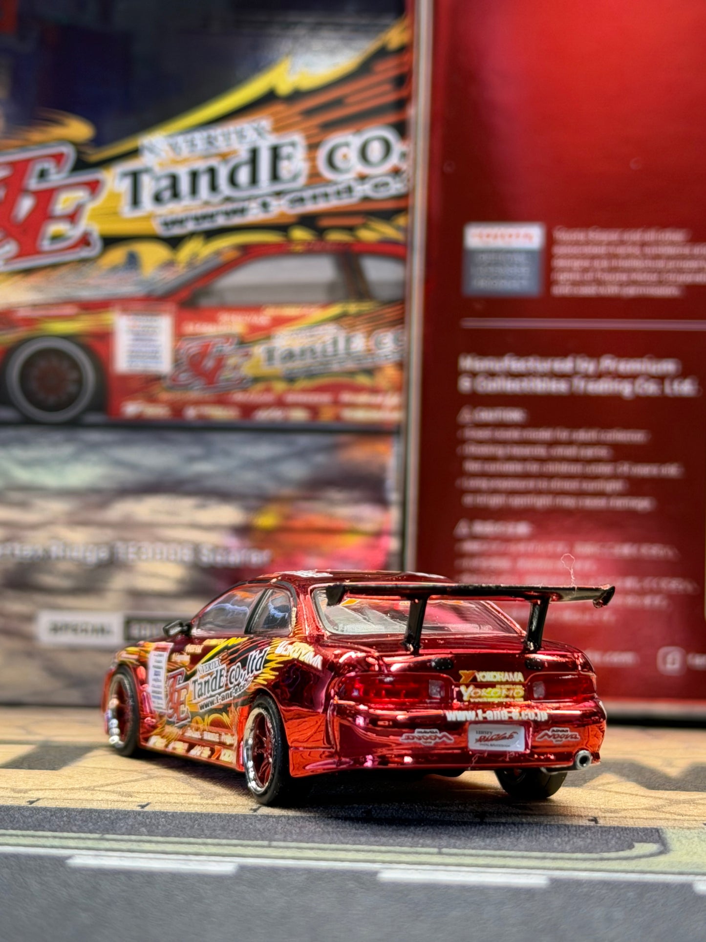 Tarmac Works 1:64 Vertex Ridge TE3006 Soarer Chrome Red – Special Edition – GLOBAL64