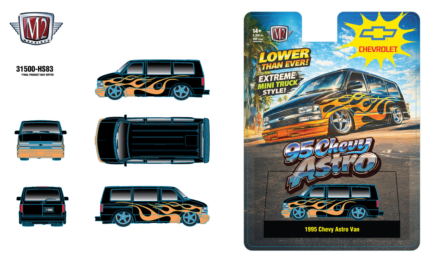 (Preorder)HS-83 M2 Machines 1995 Chevrolet Astro Van eta August