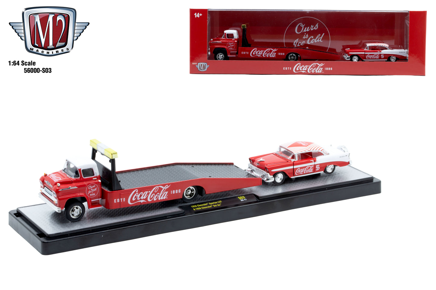 56000-S03 M2 Machines Coca Cola Hauler set 3pcs