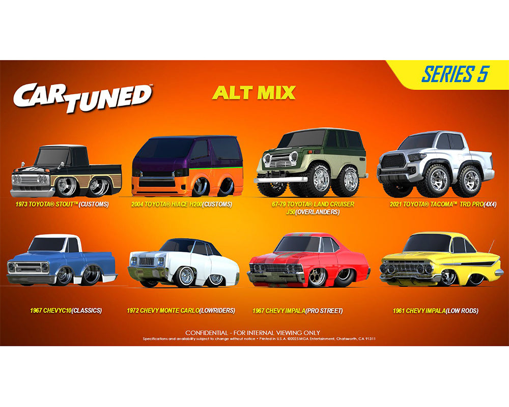 CarTuned 1:64 Series 5 Hobby Alternate 2025 Assortment of 8