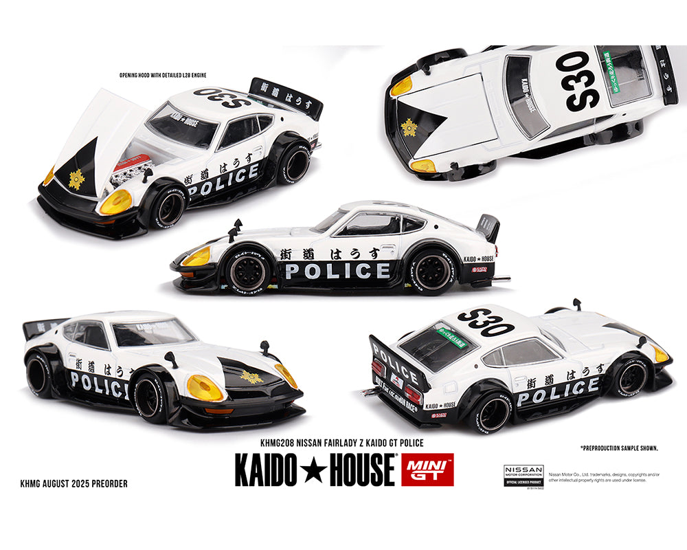 Kaido House x Mini GT 1:64 Nissan Fairlady Z Kaido GT Police