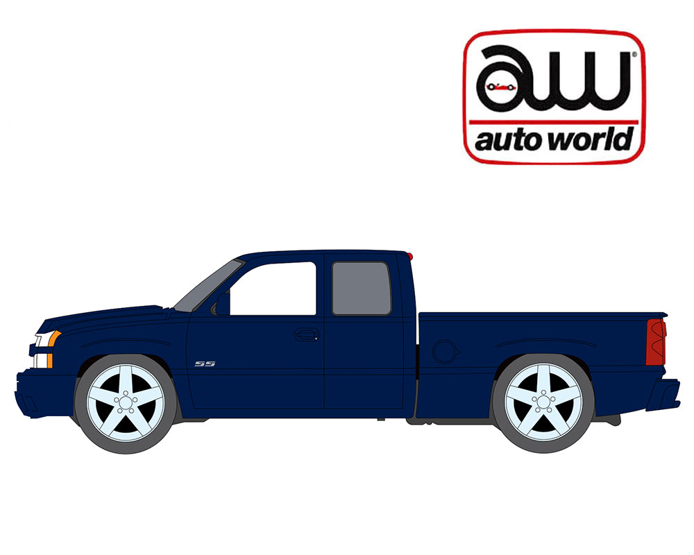 Preorder) Auto World 1:64 2026 Premium Release 2B – 2003 Chevy Silverado SS – Blue