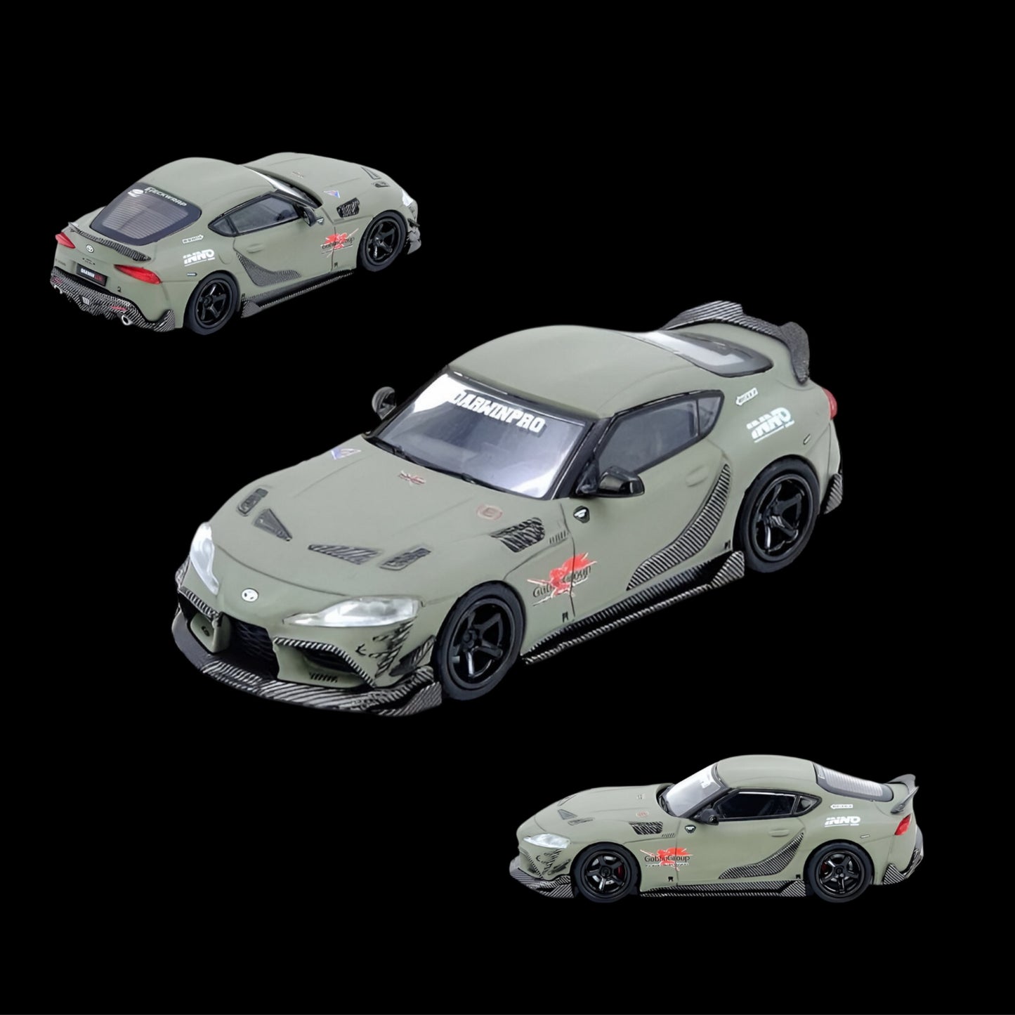 INNO64 1/64 TOYOTA SUPRA A90 DARWIN PRO Matt Green IN64-A90DP-MATGR