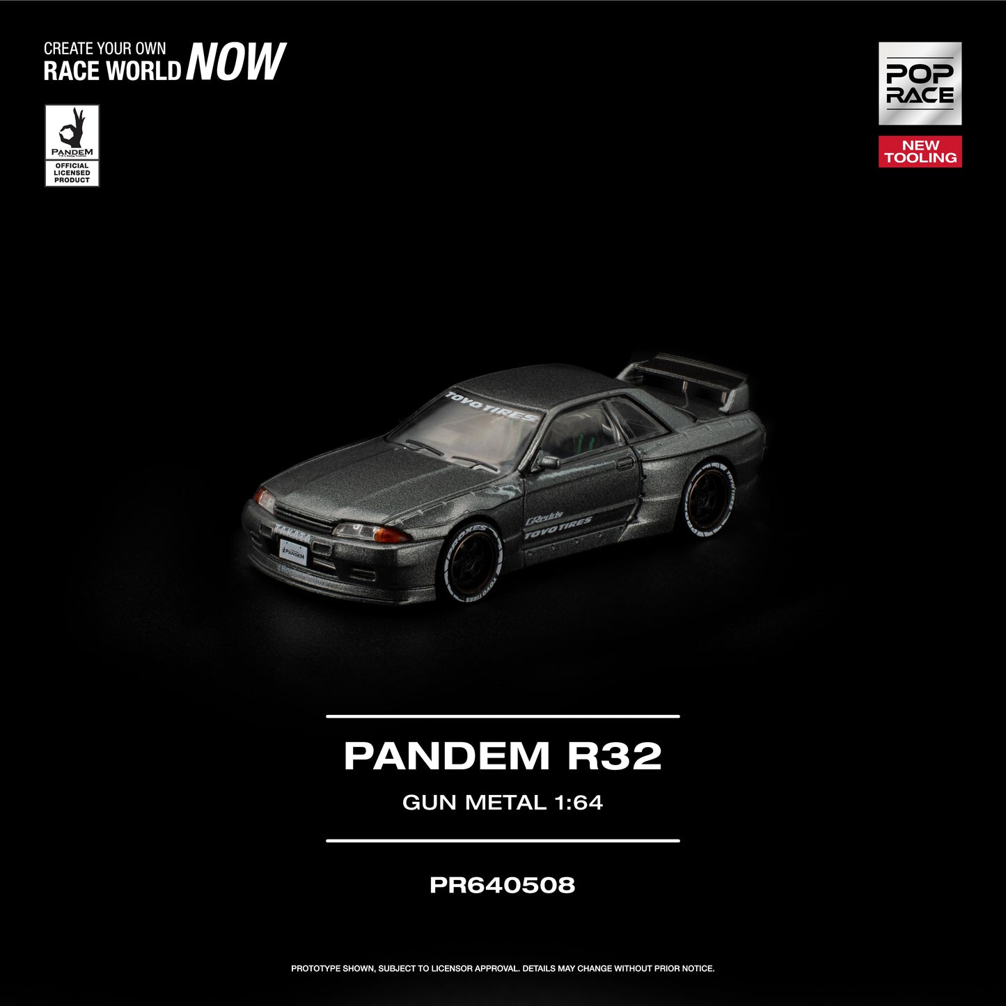 (Preorder)PR640508 Pop Race PANDEM R32 GUN METAL