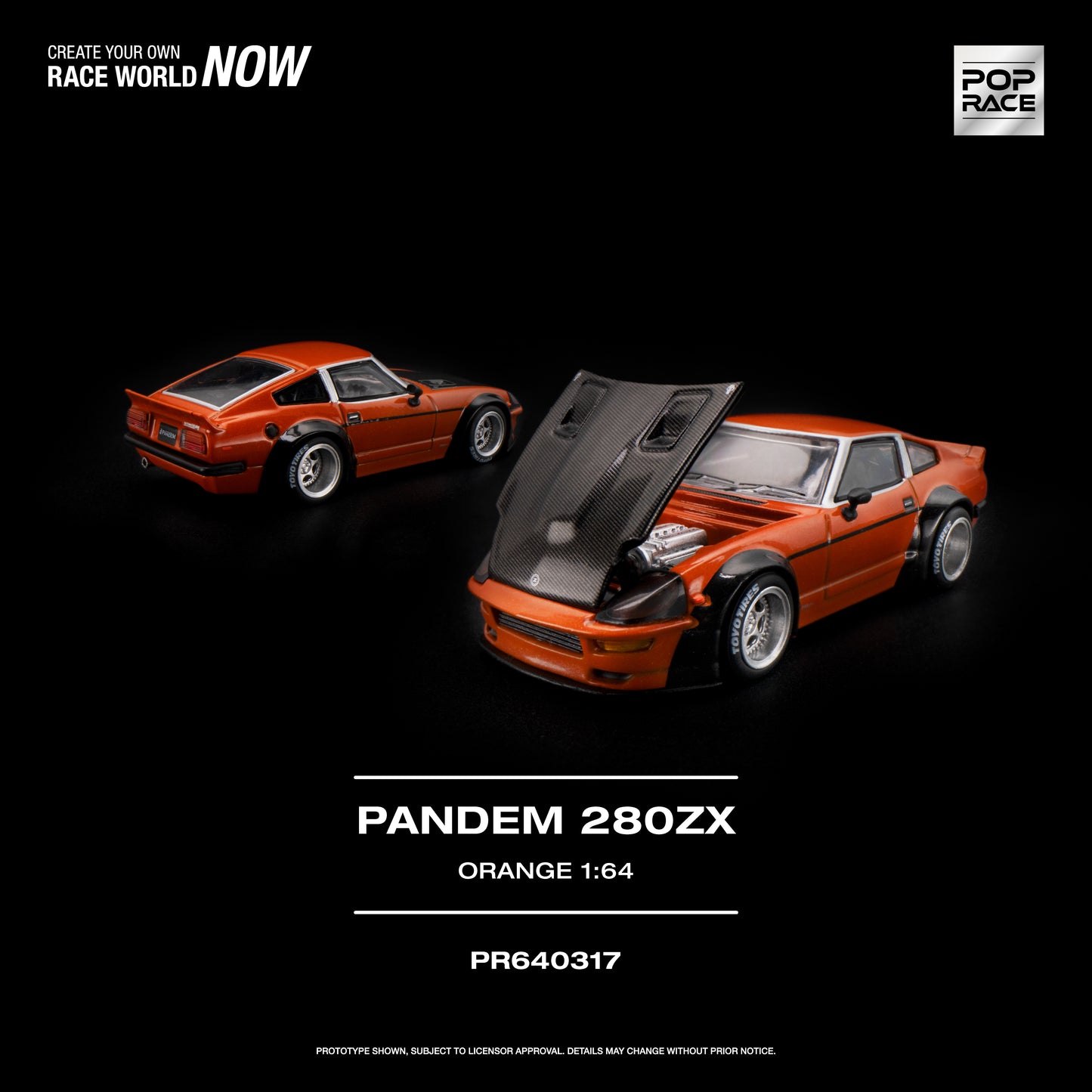 (Preorder)PR640317 Pop Race PANDEM 280ZX ORANGE