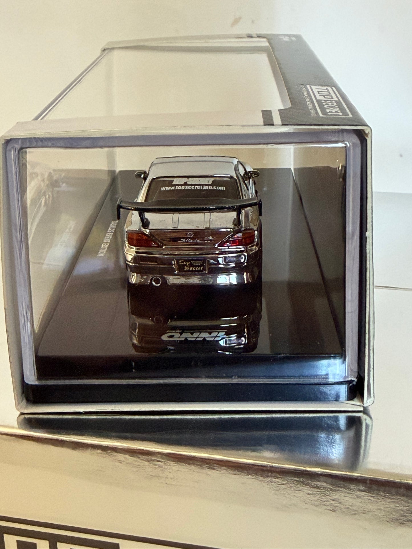 Inno64 Nissan Silvia S15 Top Secret Chrome Silver TASKL 2025 IN64-S15TS-TASKL25 1/64 Diecast