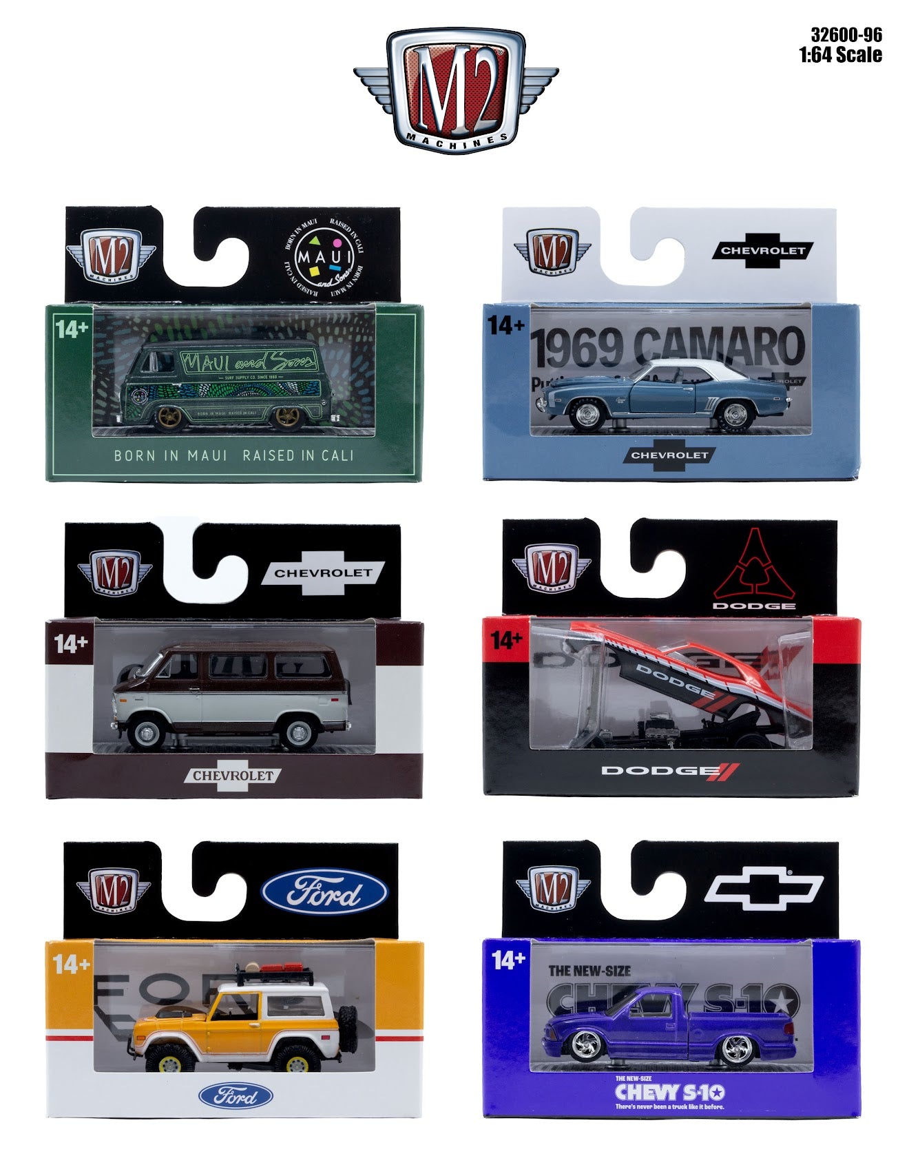 (Preorder)M2 Machines 32600 R96 6 pcs set