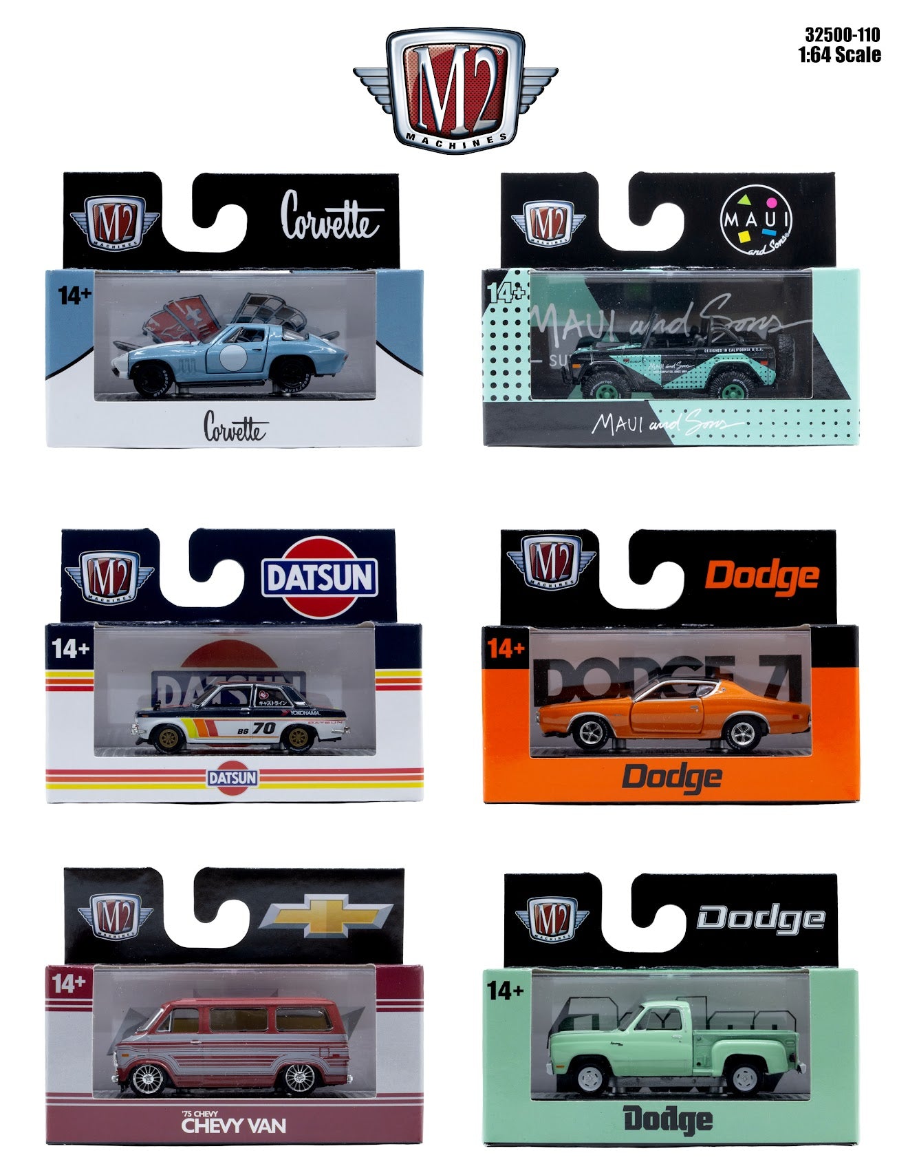 (Preorder)M2 Machines 32500 R110 6 pcs set