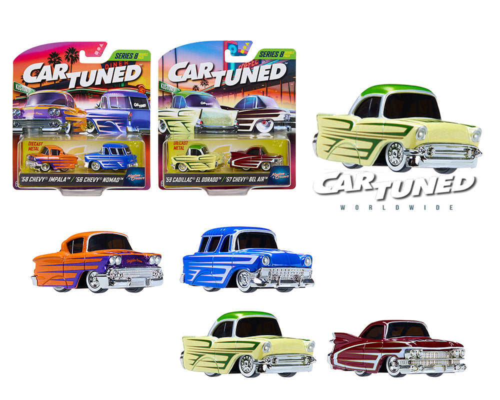 Preorder) CarTuned 1:64 2-Pack Series 8 “Kustom Cruiser” Assortment
