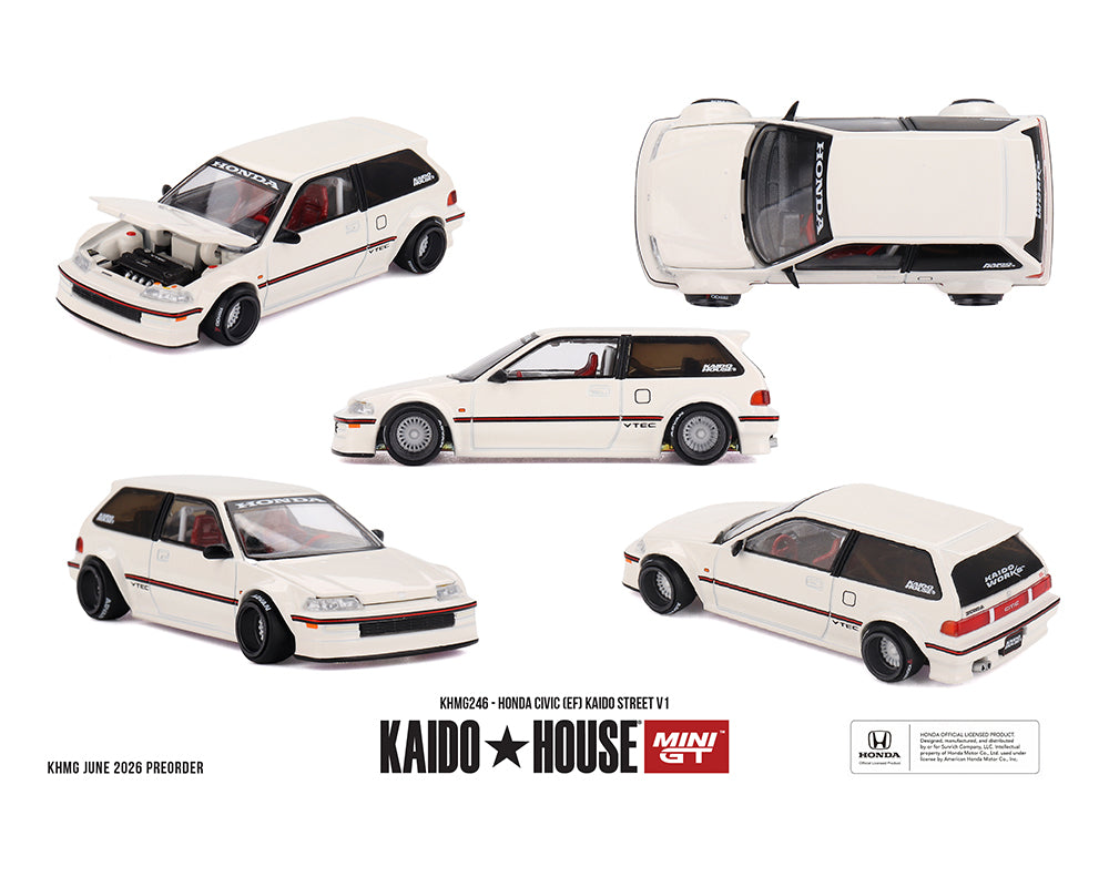 Preorder) Kaido House x Mini GT 1:64 Honda Civic (EF) Kaido Street V1 – Limited Edition