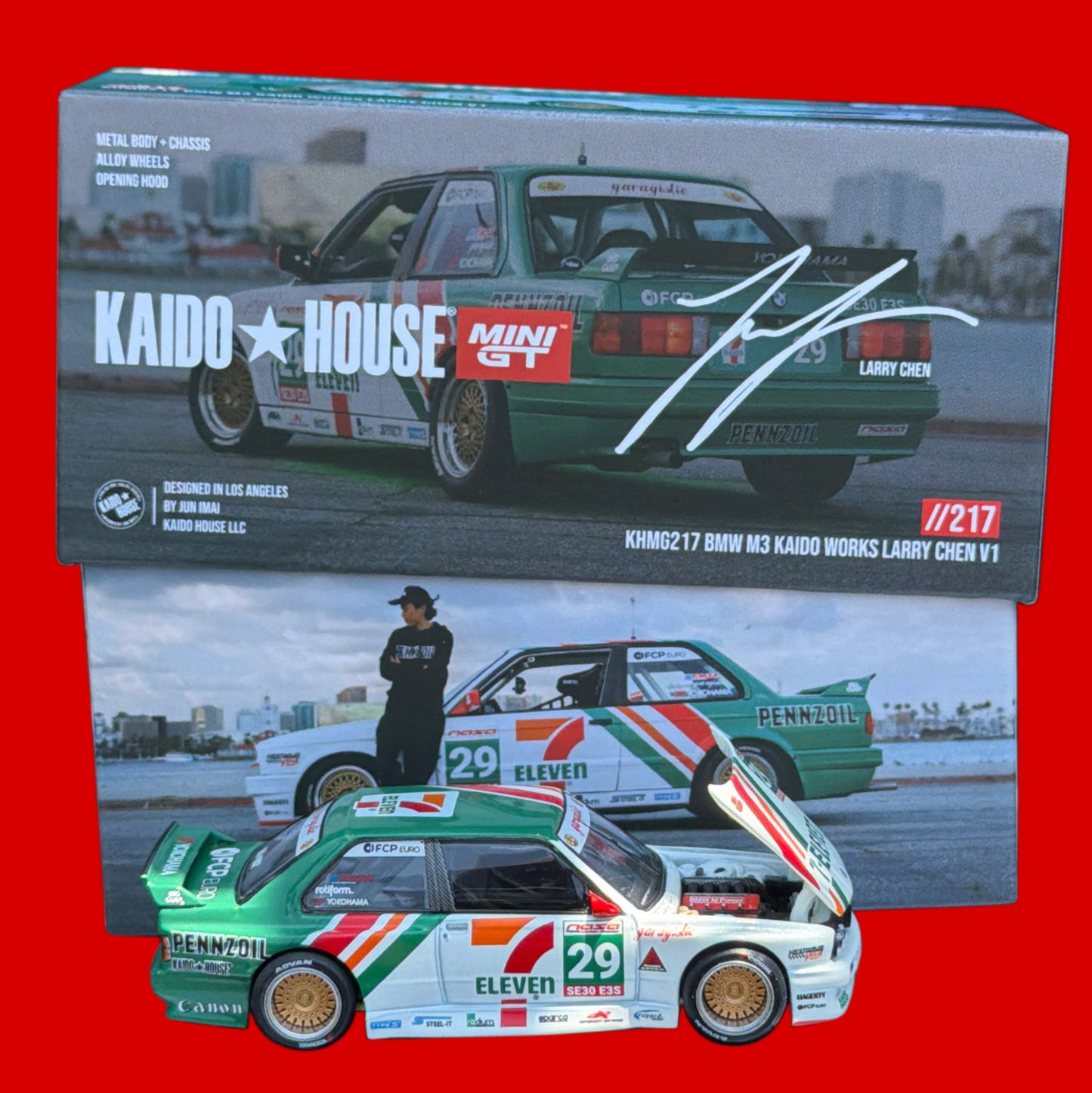 Kaido House x Mini GT 1:64 BMW M3 Kaido Works Larry Chen V1 – USA Exclusive – MiJo Exclusives