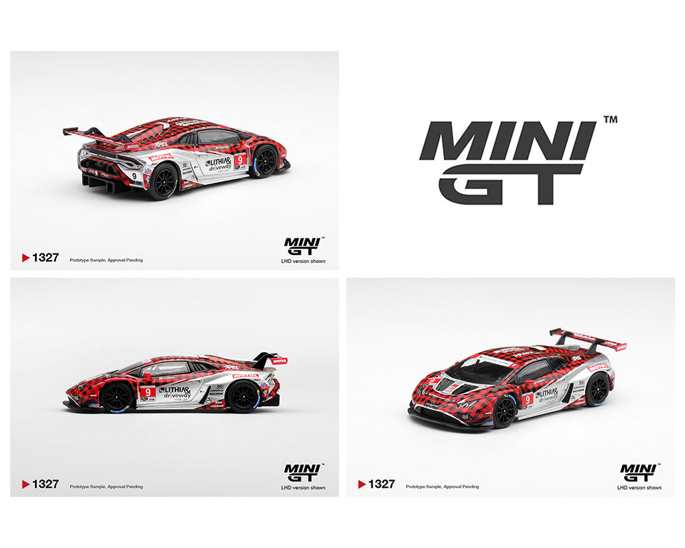 Preorder) Mini GT 1:64 Lamborghini Huracan GT3 EVO2 #9 Pfaff Motorsports 2025 IMSA WeatherTech GTD Pro – Limited Edition