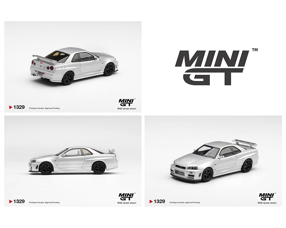 Preorder) Mini GT 1:64 Nissan NISMO R34GT-R Z-tune Z-Tune Silver – Limited Edition