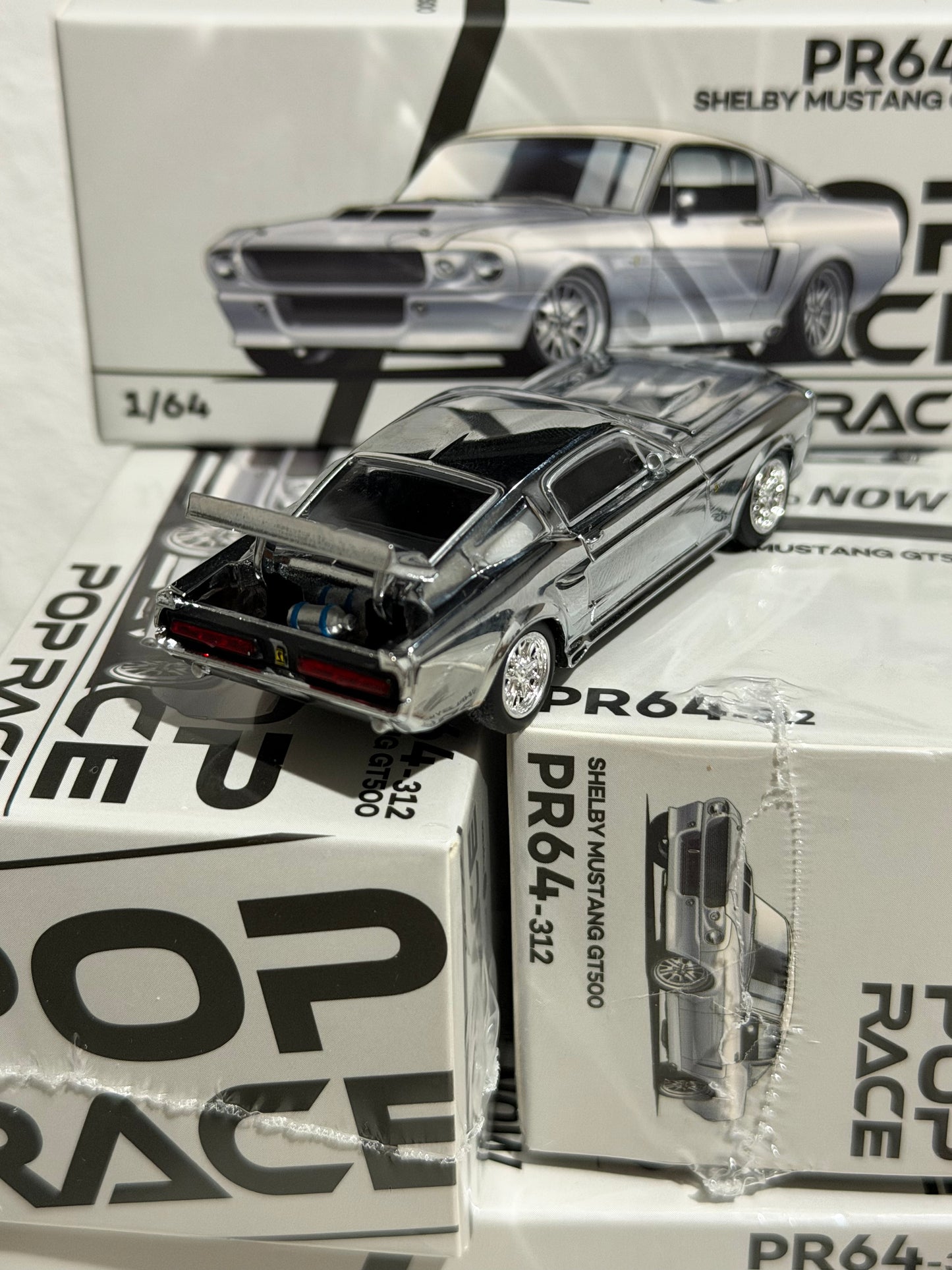 Pop Race PR64-312 Shelby Mustang GT500 Chrome