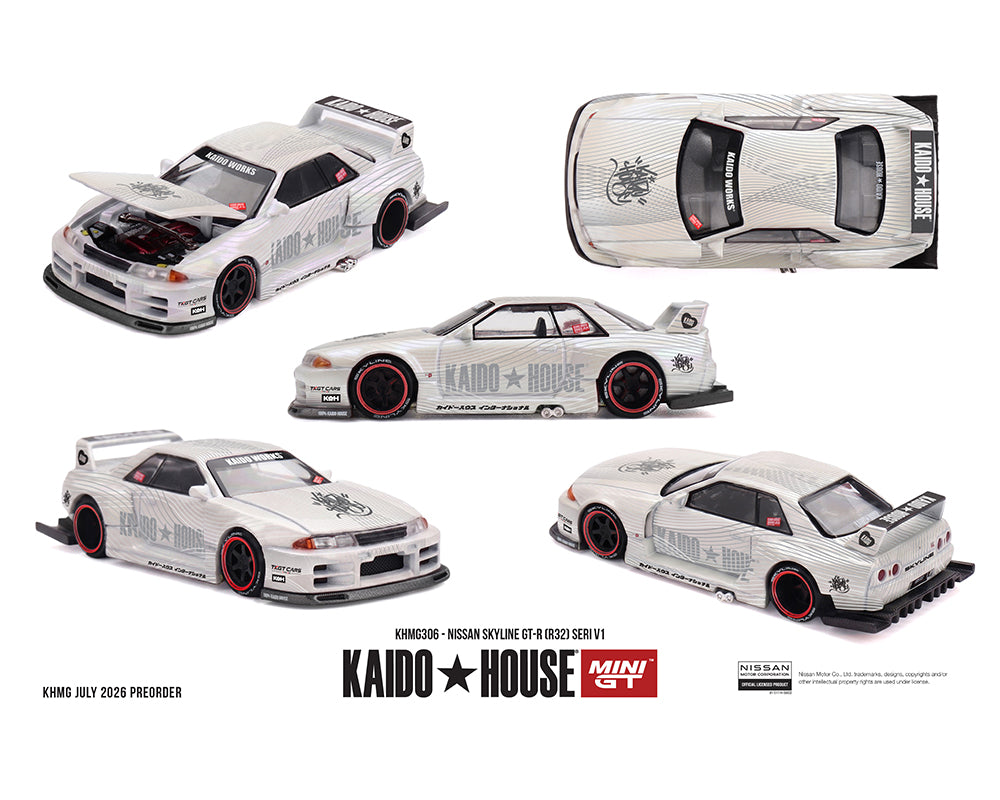 Preorder) Kaido House x Mini GT 1:64 Nissan Skyline GT-R (R32) SERI V1