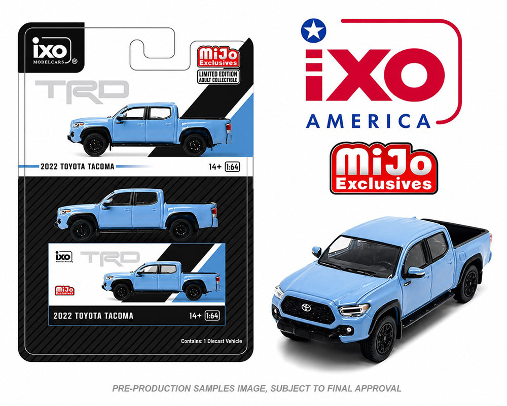 Preorder) IXO Model 1:64 2022 Toyota Tacoma – Cavalry Blue – Limited Edition – Mijo Exclusives