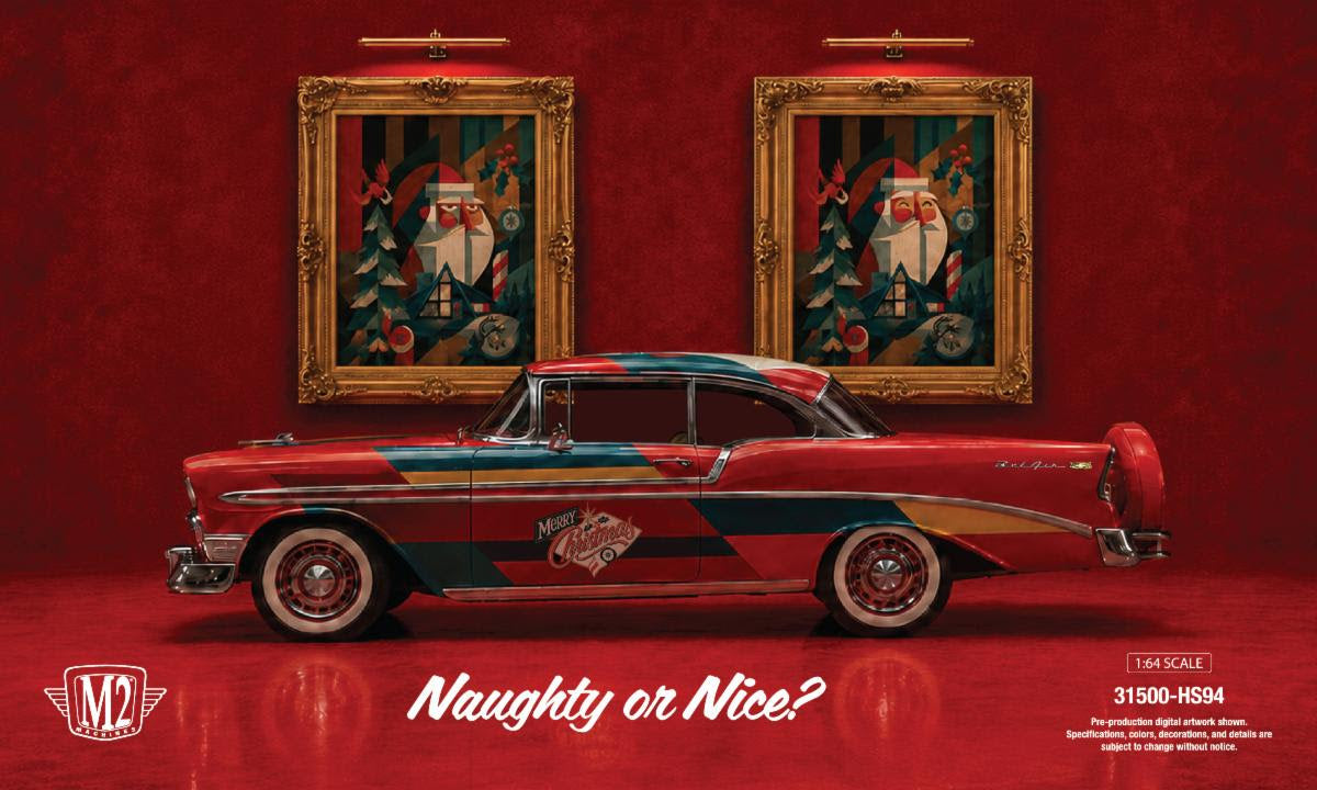 (Preorder) 31500-HS94 M2 Machines 1956 Chevrolet Bel Air Xmas