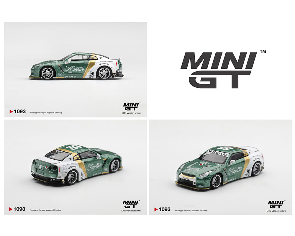Preorder) Mini GT 1:64 Nissan GT-R (R35) LB★WORKS Type 1, Custom Ducktail Auto Finesse – Limited Edition