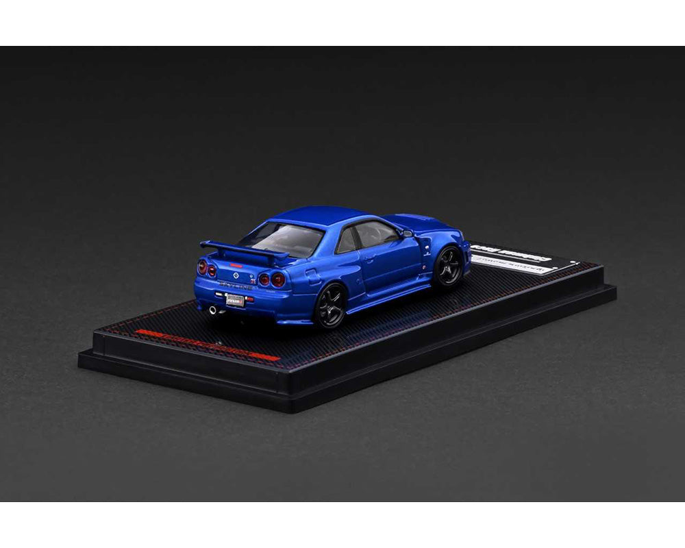 Ignition Model 1:64 Nissan Skyline GT-R (BNR34) NISMO – Customized Blue Metallic – Limited Edition