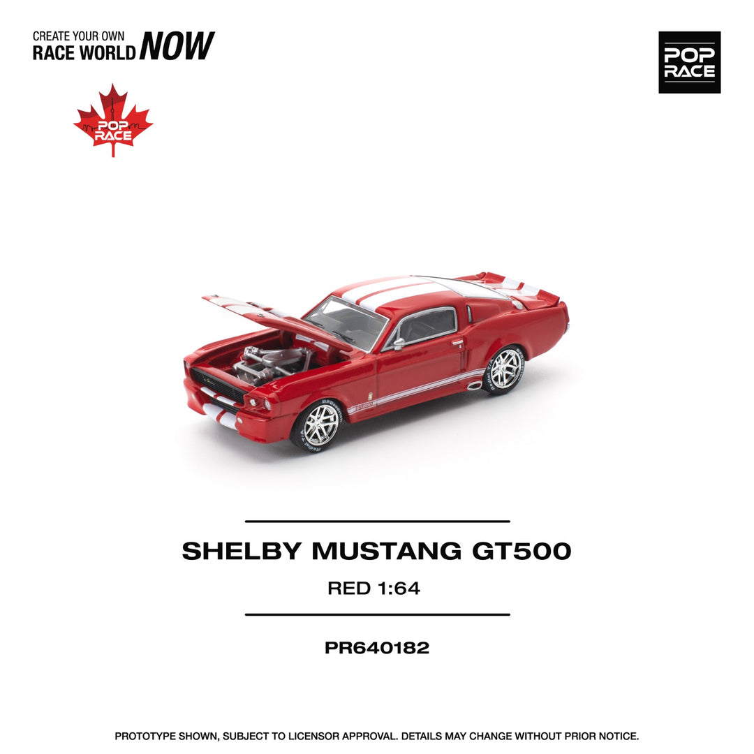 Poprace 64 SHELBY MUSTANG GT500 RED PR640182 Canada Exclusive