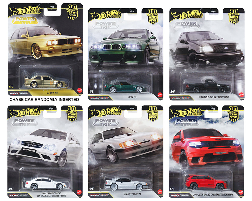 (Preorder) Hot Wheels 1:64 Car Culture 10th Anniversary 2026 R Case – Power Trip Assortment