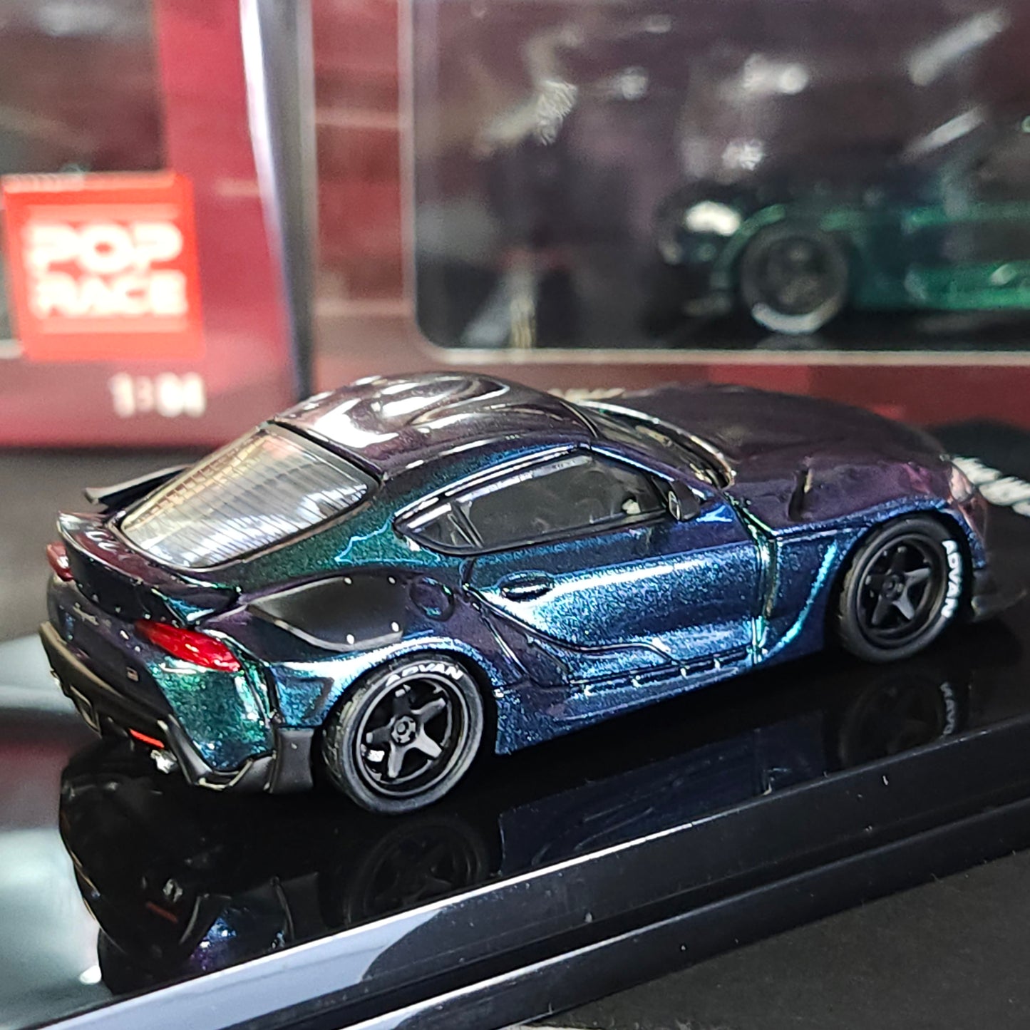 POP RACE 1/64 HKS GR Supra Magic Purple PR64-HKSA90-MG.