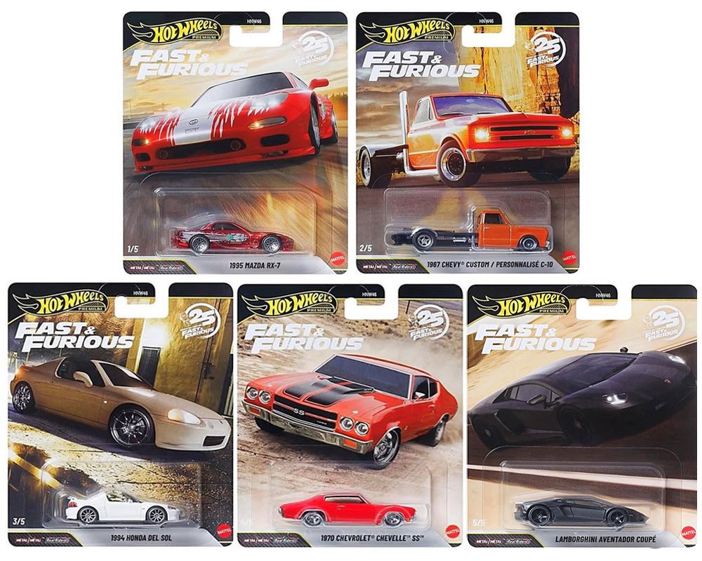 (Preorder) Hot Wheels 1:64 Fast & Furious 25Th Anniversary Premium 2026 P Assortment