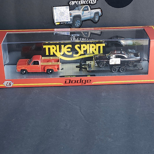 M2 Machines Hauler 32500 R89 1978 Dodge True Spirite & 57 Dodge Coronet Police