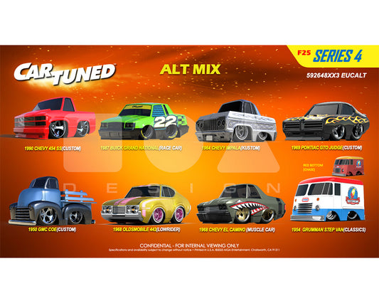 (Preorder) CarTuned 1:64 Series 4 Hobby Alternate 2025 Assortment of 8