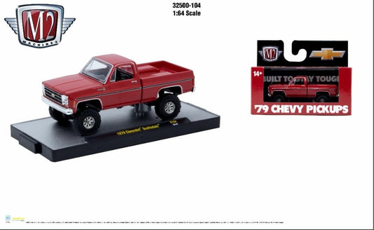 (PREORDER) M2 Machines R104 1979 Chevrolet Scottsdale 4x4 ETA NoV