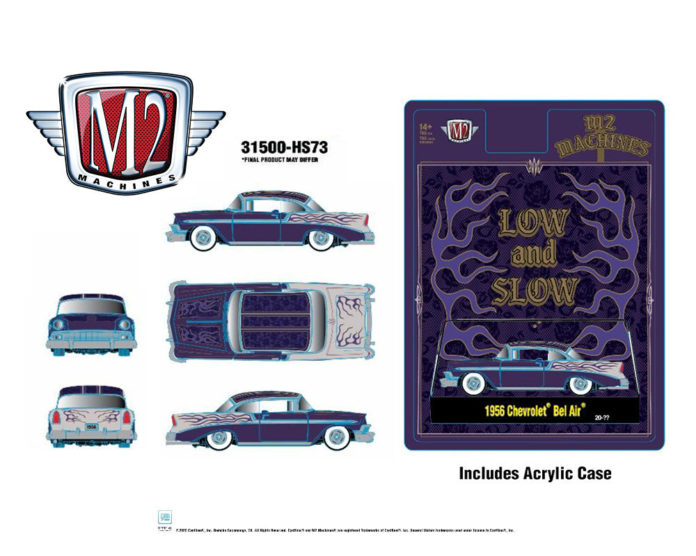 (Preorder) M2 Machines 1:64 1956 Chevrolet Bel Air Custom Low & Slow – Hobby Exclusive