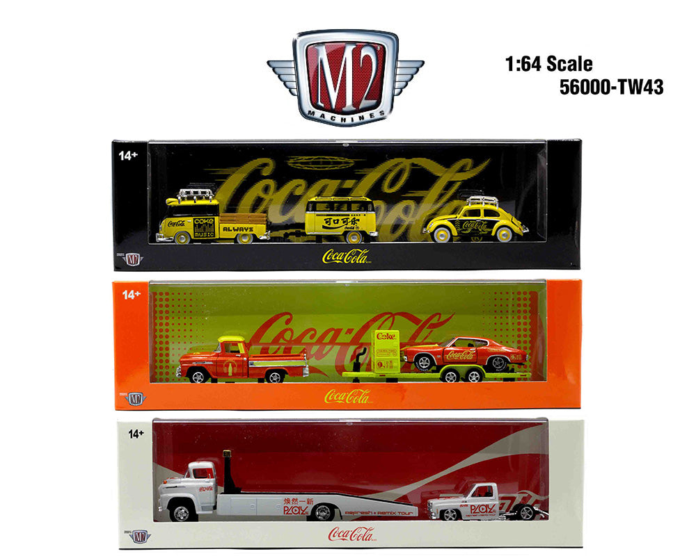 (Preorder) M2 Machines 1:64 Auto-Haulers Coca-Cola Release TW43 Assortment