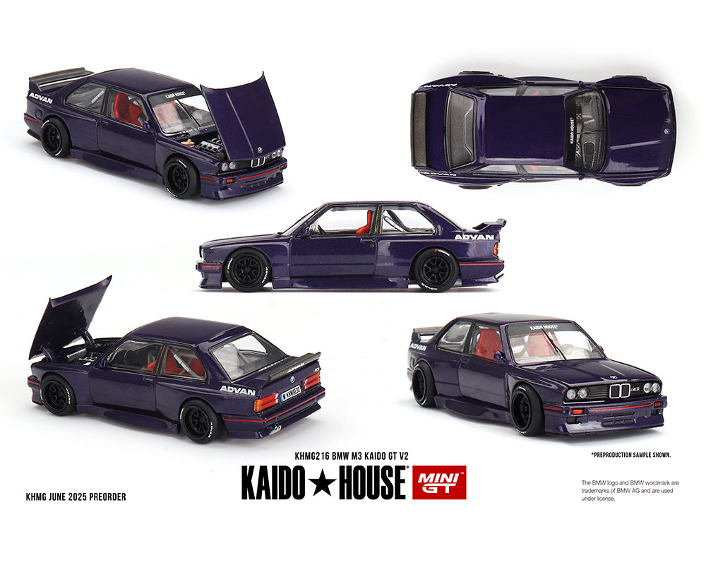 (Preorder) Kaido House x Mini GT 1:64 BMW M3 Kaido GT V2- Purple Eta Oct