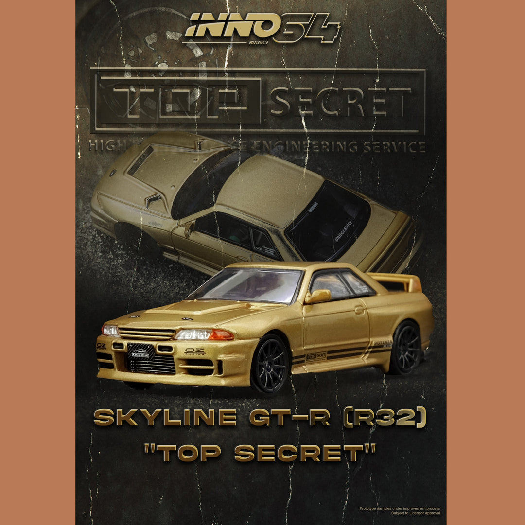 INNO64 1/64 TOP SECRET BNR32 GT-R (650R) Gold Available 12/26/25
