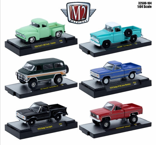 (Preorder) M2 Machines 32500 Series, Release 104 6 pcs set