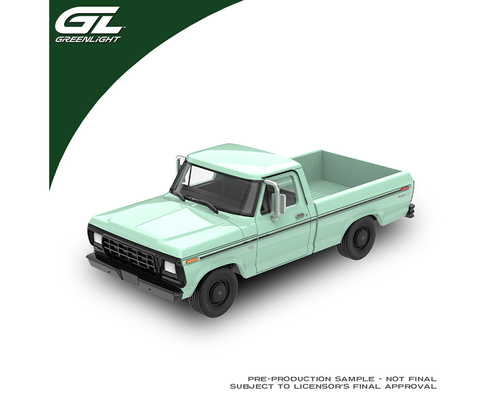 Preorder) Greenlight 1:64 1979 Ford F-100 Ranger Pickup – Light Jade (Hobby Exclusives) – Limited Edition