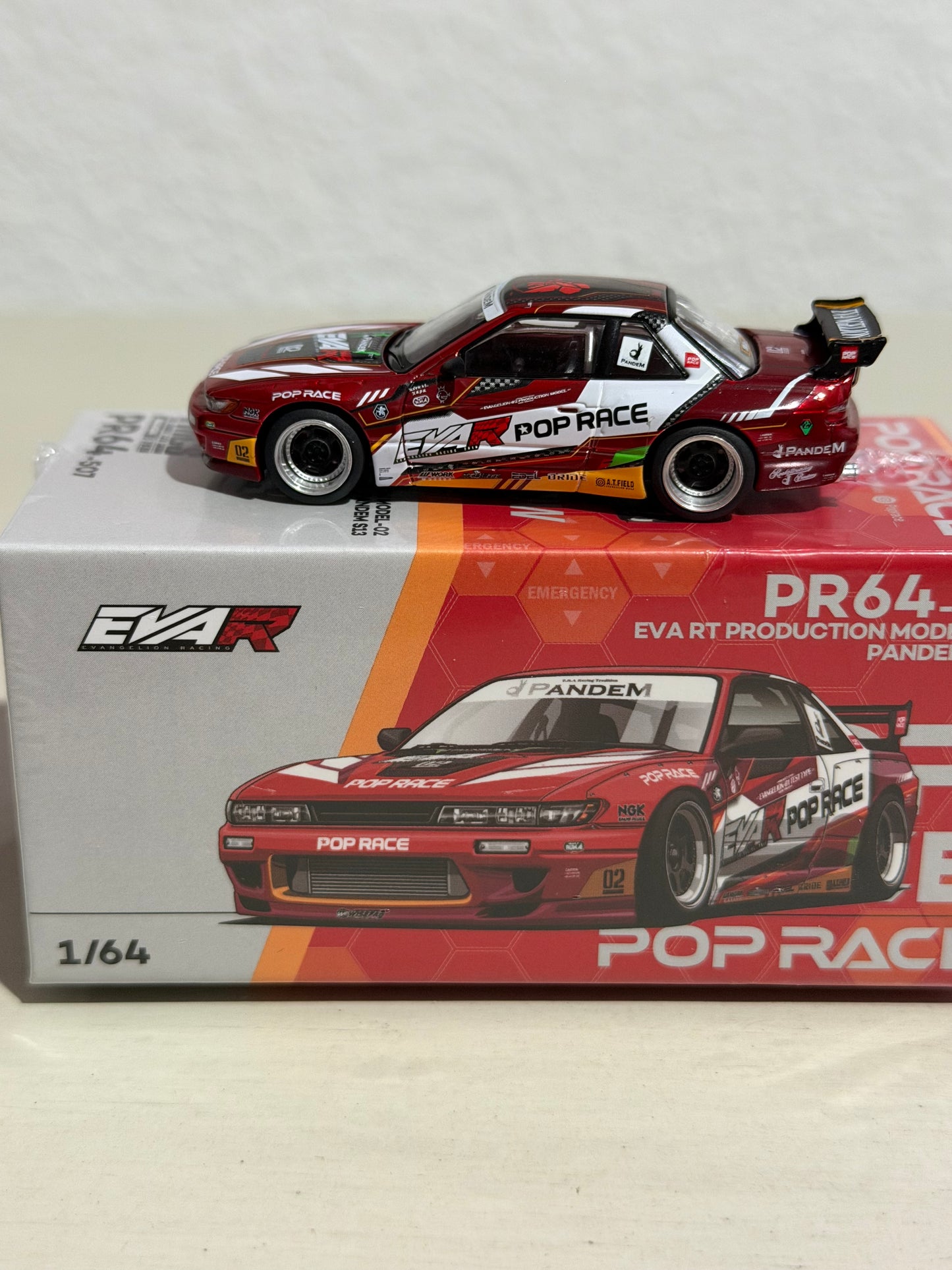 POP RACE 1/64 EVA RT PRODUCTION MODEL-02 PANDEM S13 TMCS 2026 EXCLUSIVE