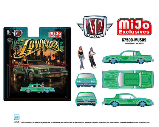 Preorder) M2 Machines 1:64 Diorama Series 1987 Buick Regal Lowriders with 2 Female Figures – Mijo Exclusives