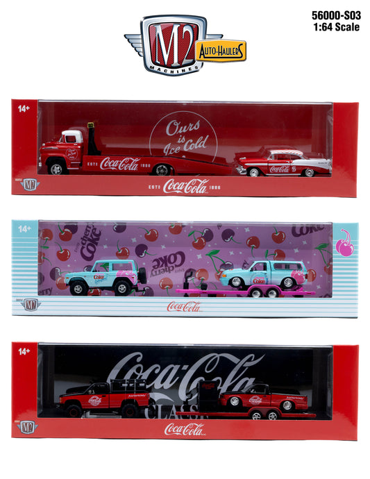56000-S03 M2 Machines Coca Cola Hauler set 3pcs
