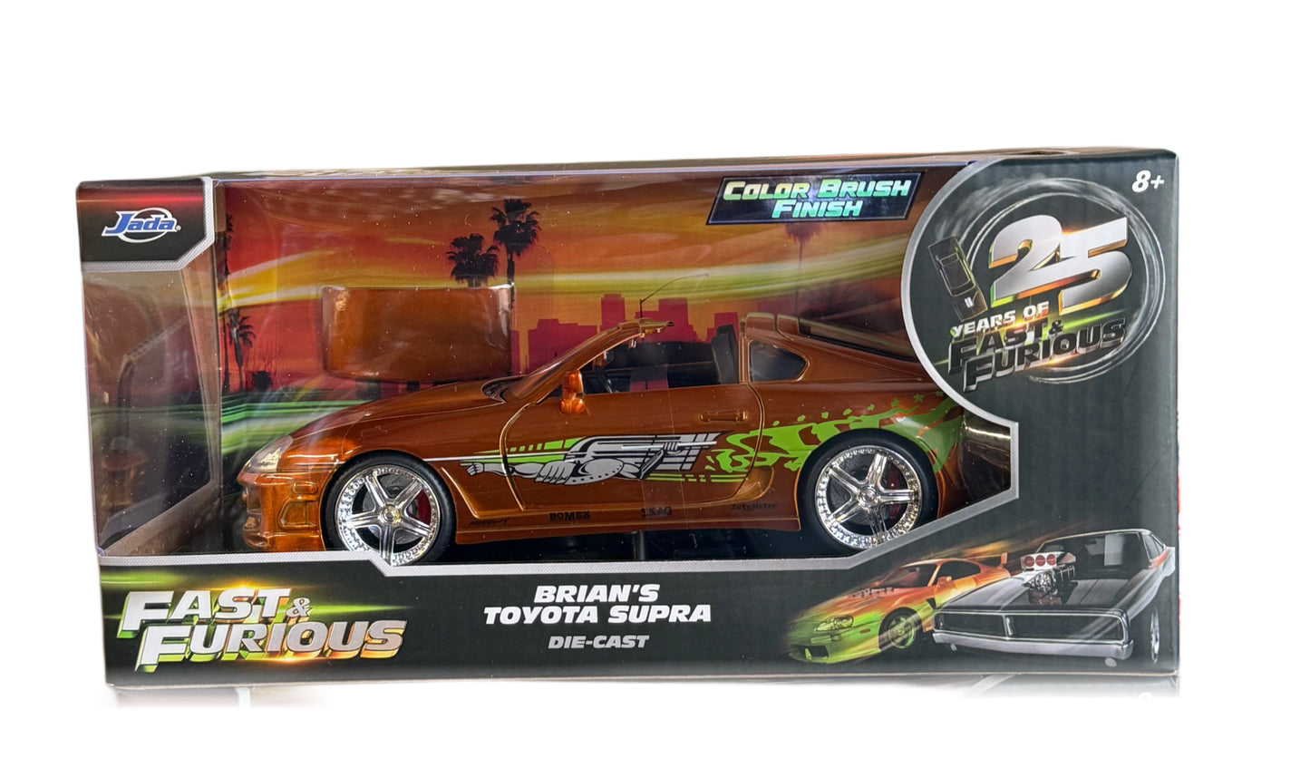Jada Toys Brian's Toyota Supra 25th Anniversary 1/24 Brushed Orange