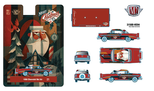 (Preorder) 31500-HS94 M2 Machines 1956 Chevrolet Bel Air Xmas