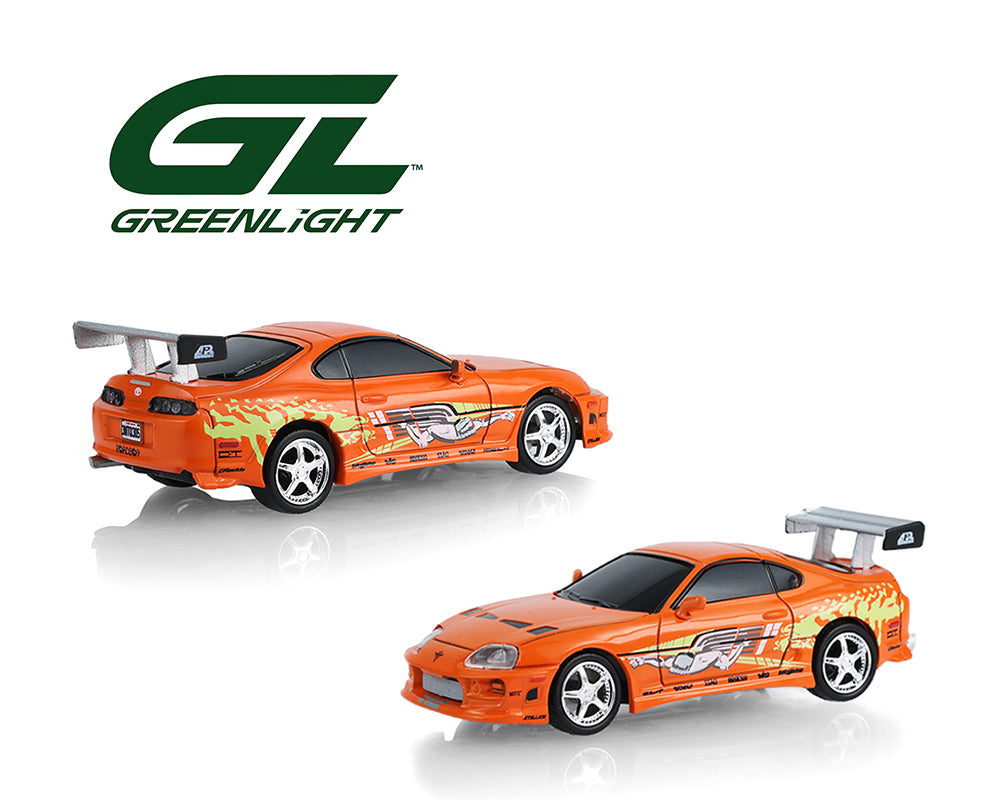 Preorder) Greenlight Motion 1:64 RC The Fast & The Furious 1994 Toyota Supra “Brian’s Supra” Combo Set