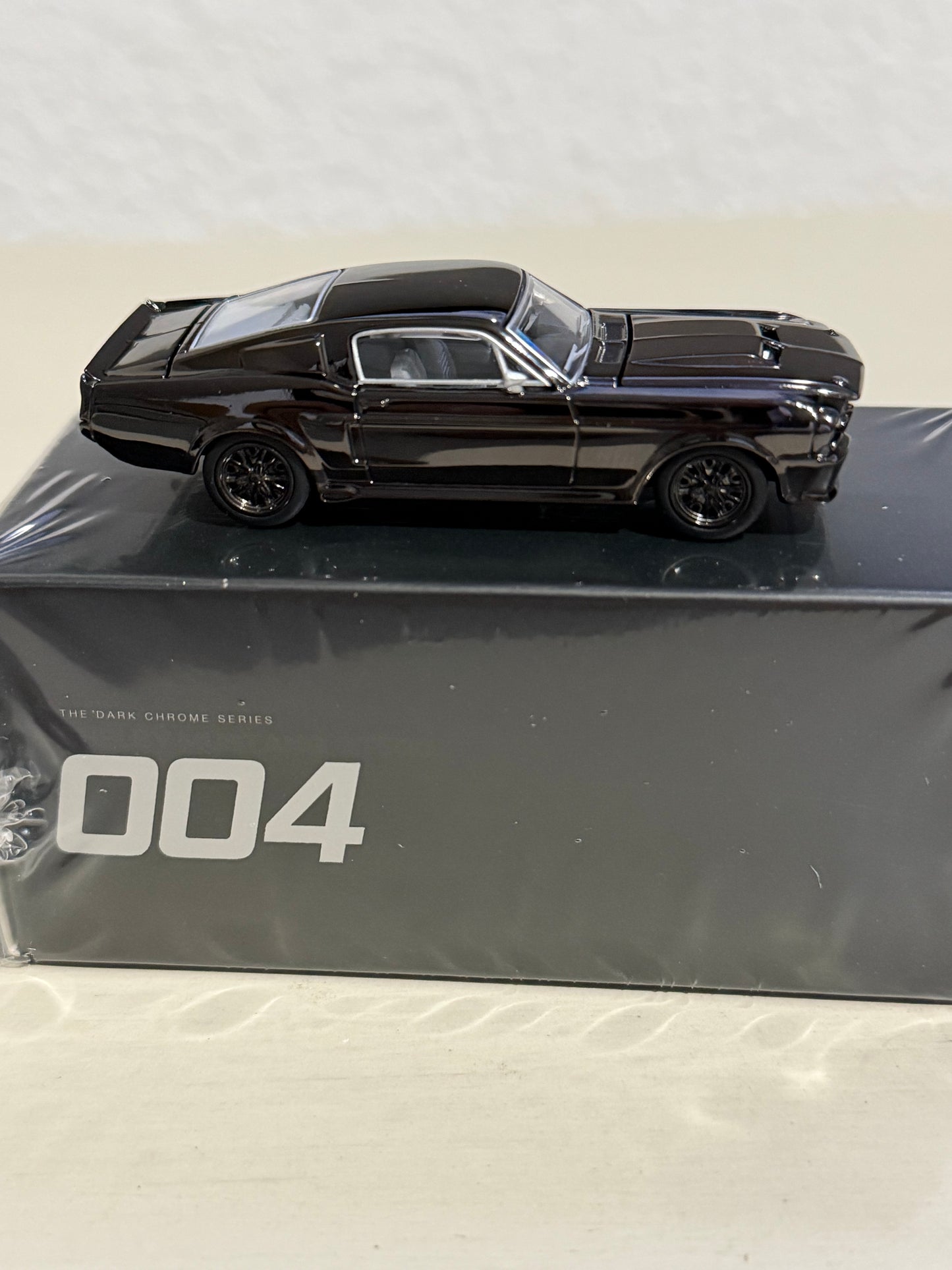 Pop Race 1/64 SHELBY MUSTANG GT500 DARK CHROME