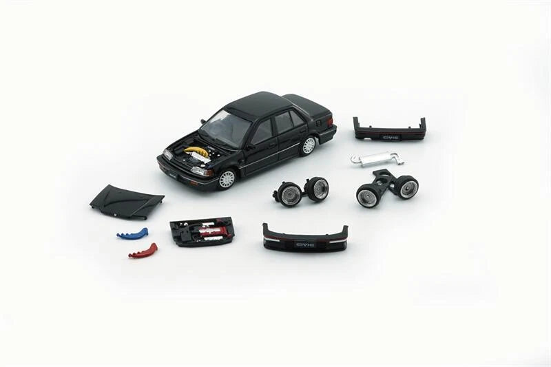 BM Creations 1/64 Honda Civic EF2 1991 BLACK RHD 64B0404