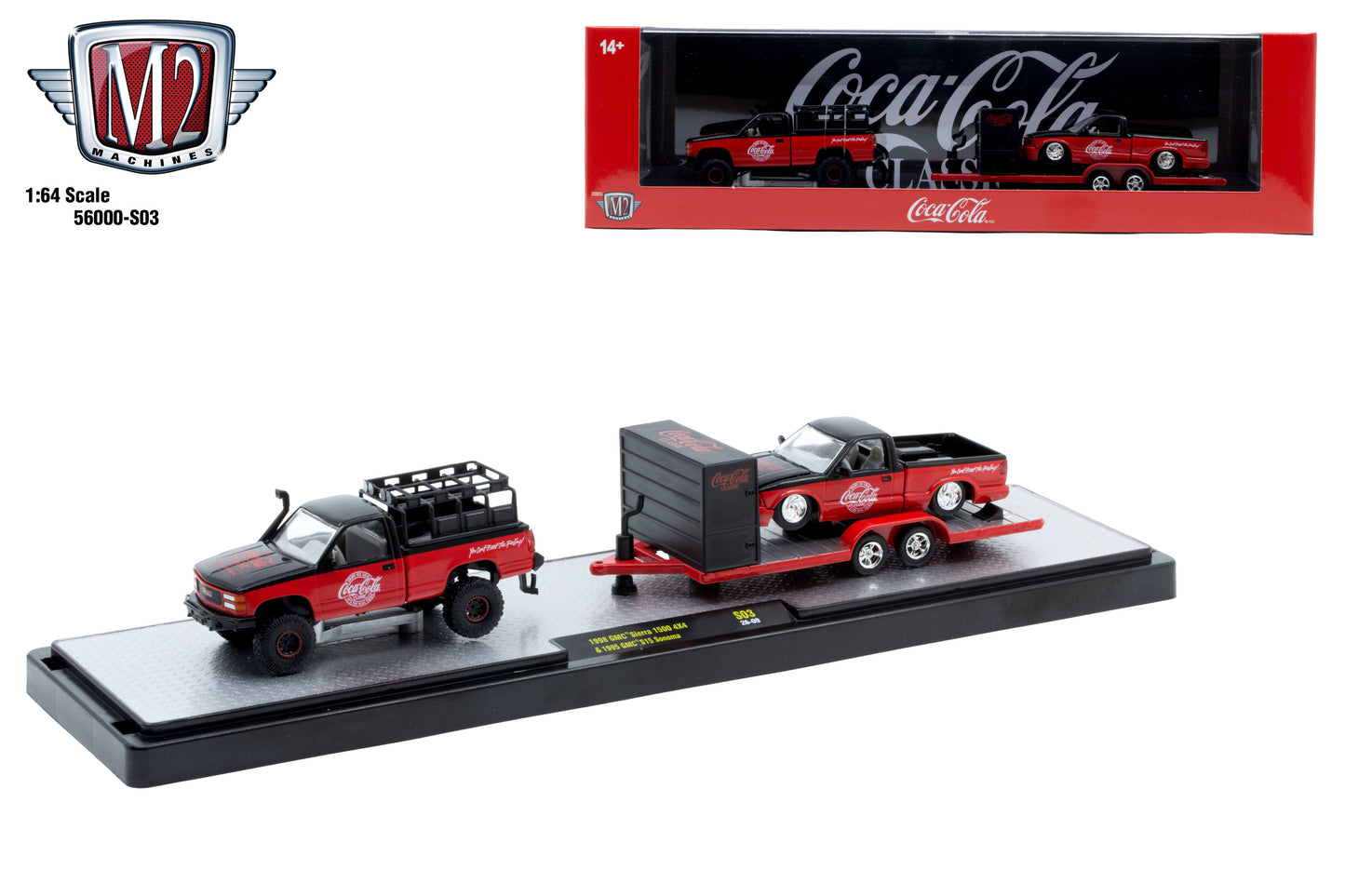 56000-S03 M2 Machines Coca Cola Hauler set 3pcs