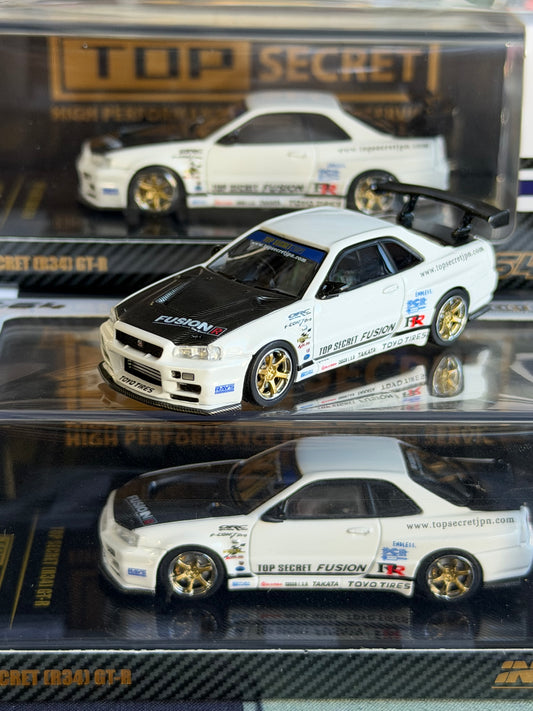 Inno64 Top Secret GT-R34 white