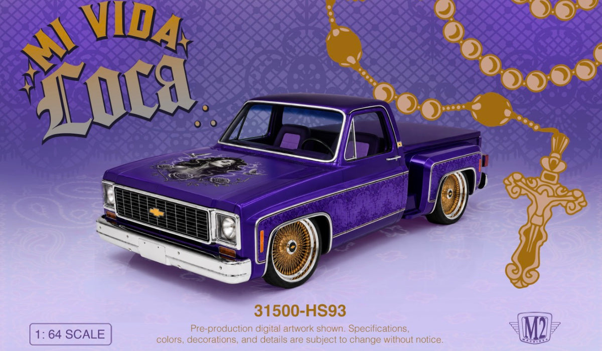 (Preorder)31500-HS93 M2 Machines 1973 Chevrolet Cheyenne 10 “Mi Vida Loca”