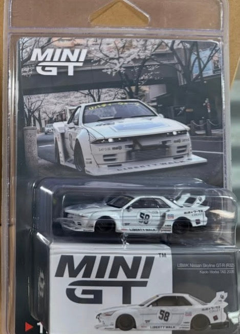 Mini GT 1:64 Nissan GT-R32 LB-Kaido Works TAS 2025