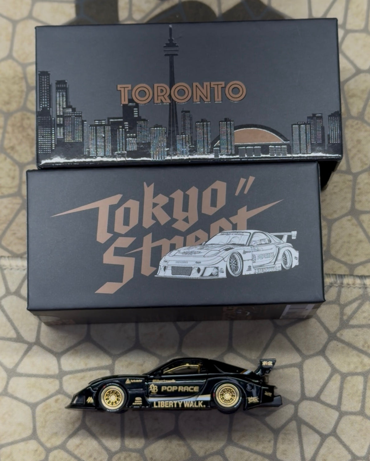 Pop Race 1/64 LB SUPER SILHOUETTE MAZDA RX7 FD3S BLACK CDX Toronto 2026